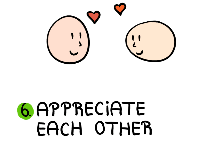 appreciate each other