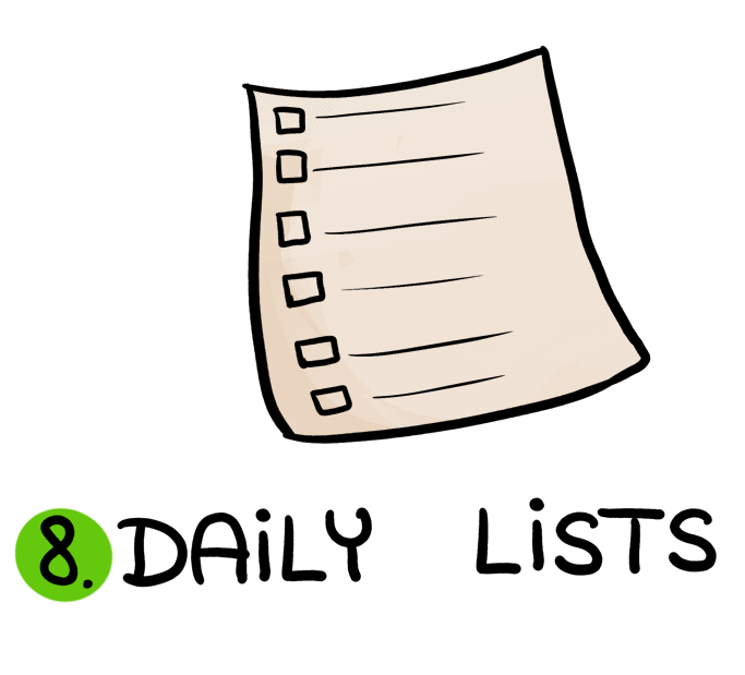 create daily lists
