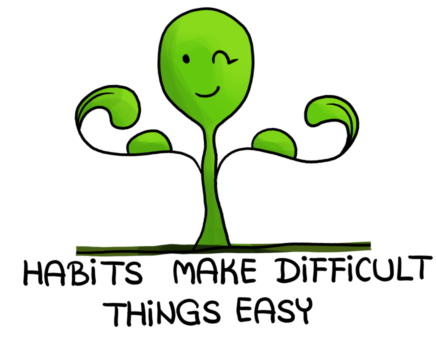 Habits make difficult things easy