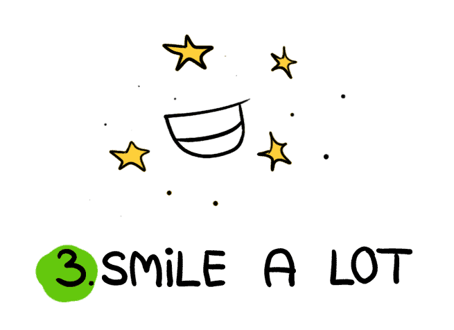 smile a lot