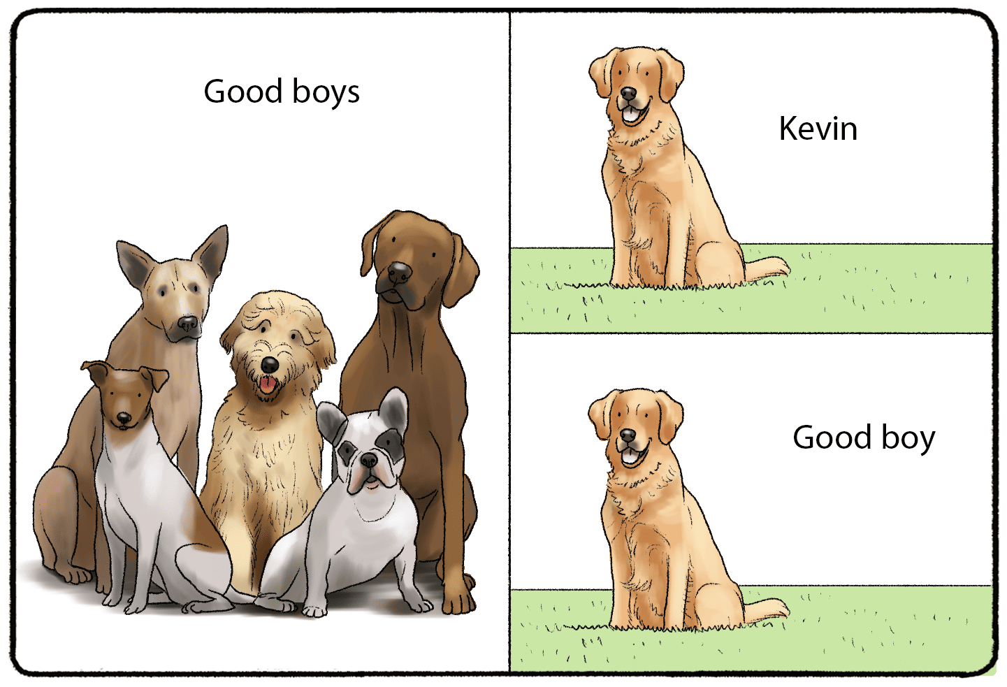 Kevin is a good boy (as discovered by deductive reasoning)