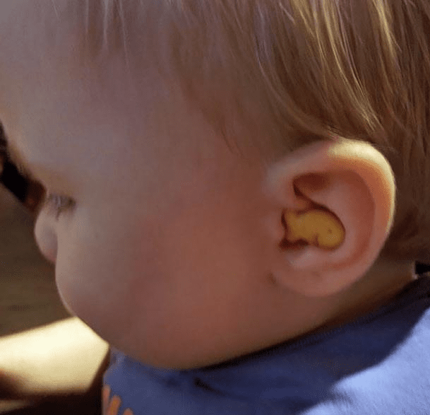 Tetris Effect child's ear goldfish
