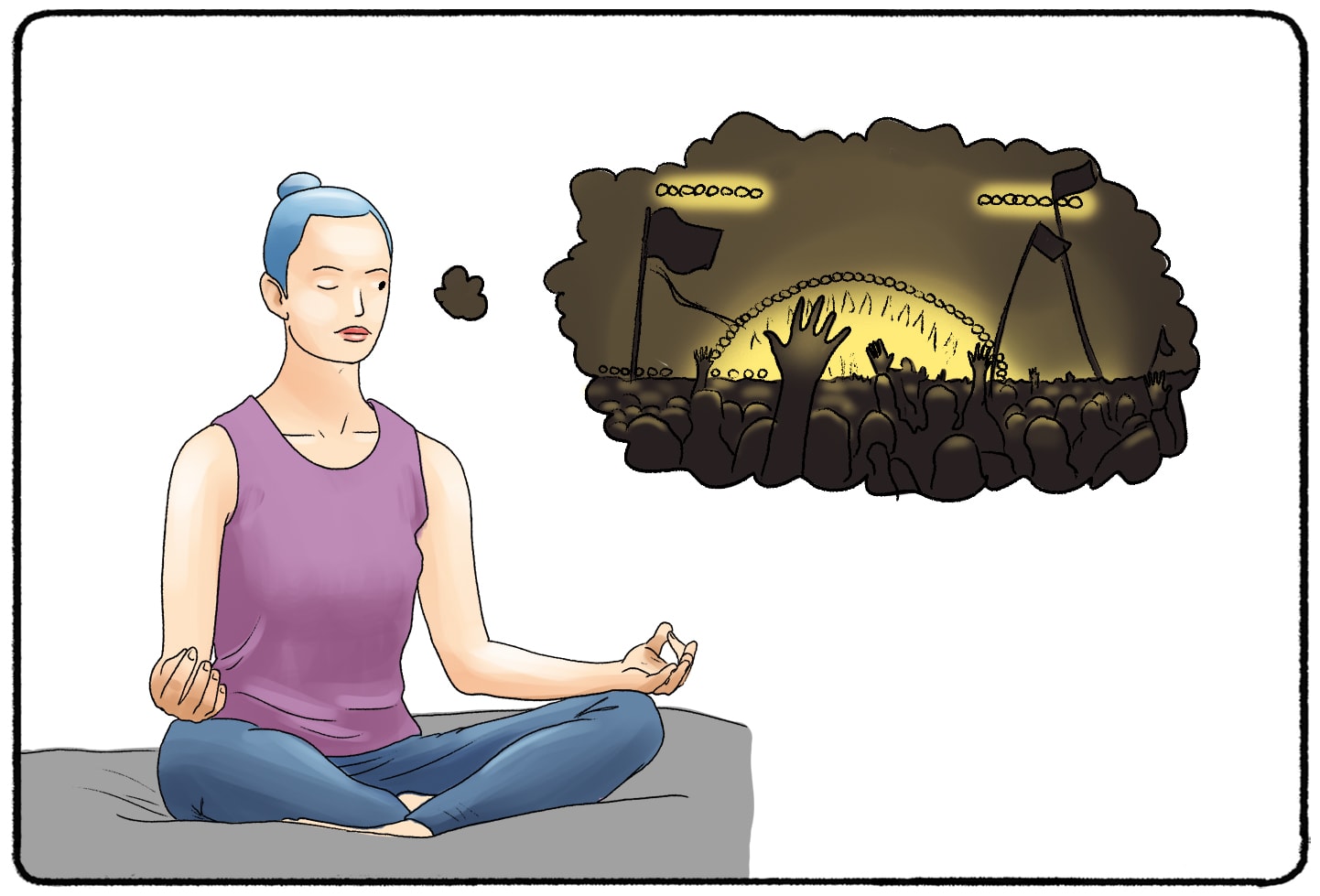 meditating about fears