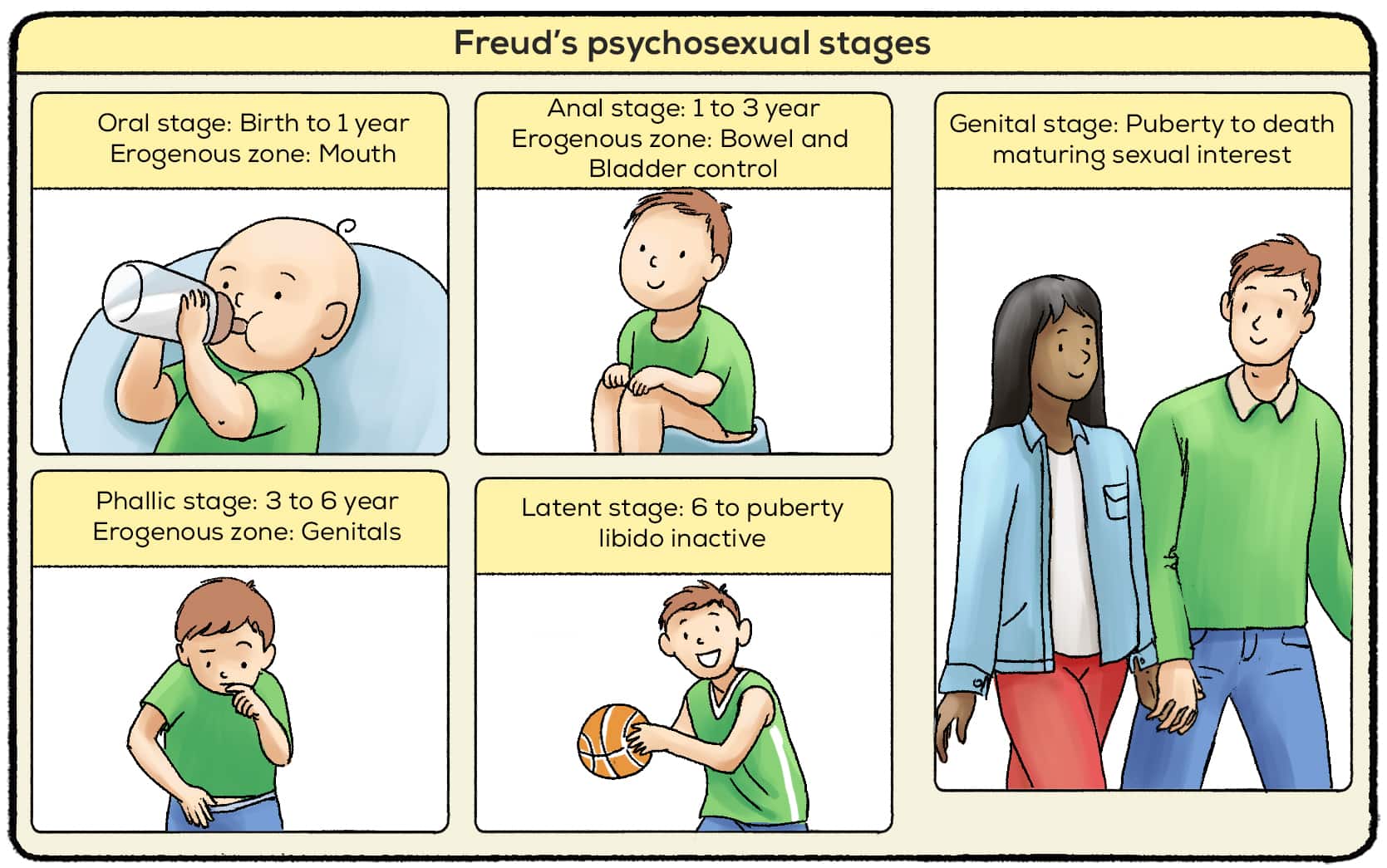 stages of child development psychology freud