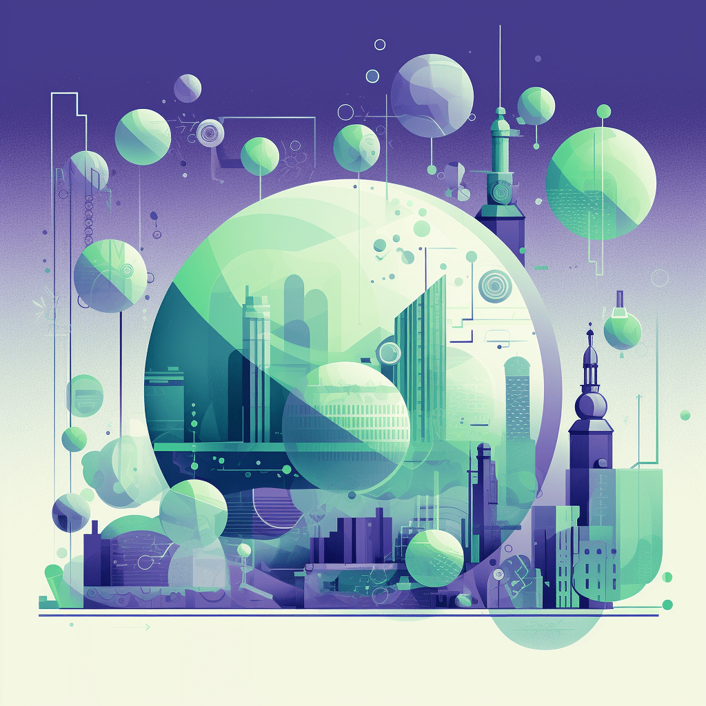 city in a globe connection