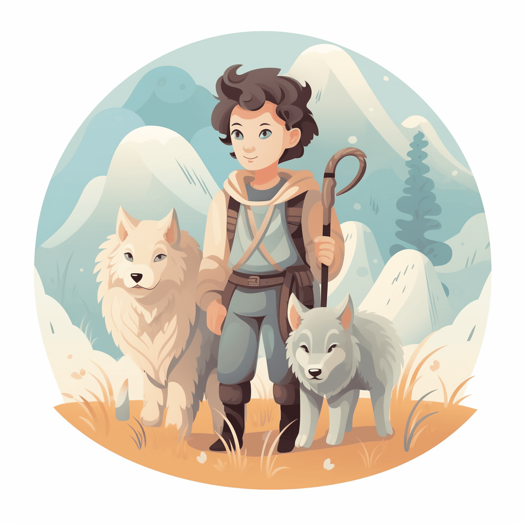 shepherd and wolves