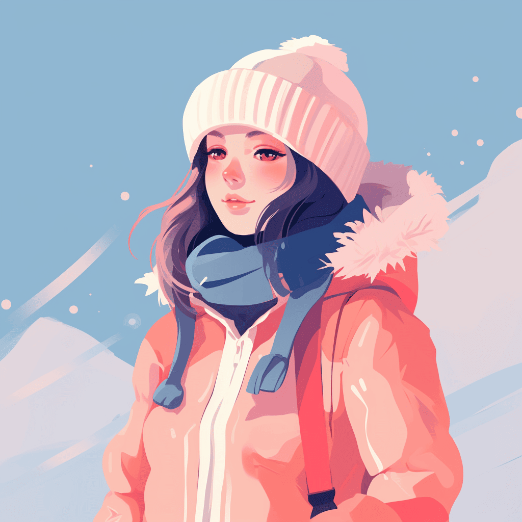 girl wearing winter clothes
