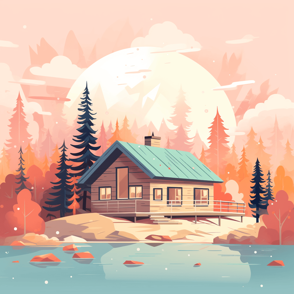 peaceful cabin