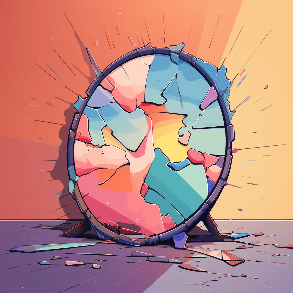 shattered mirror