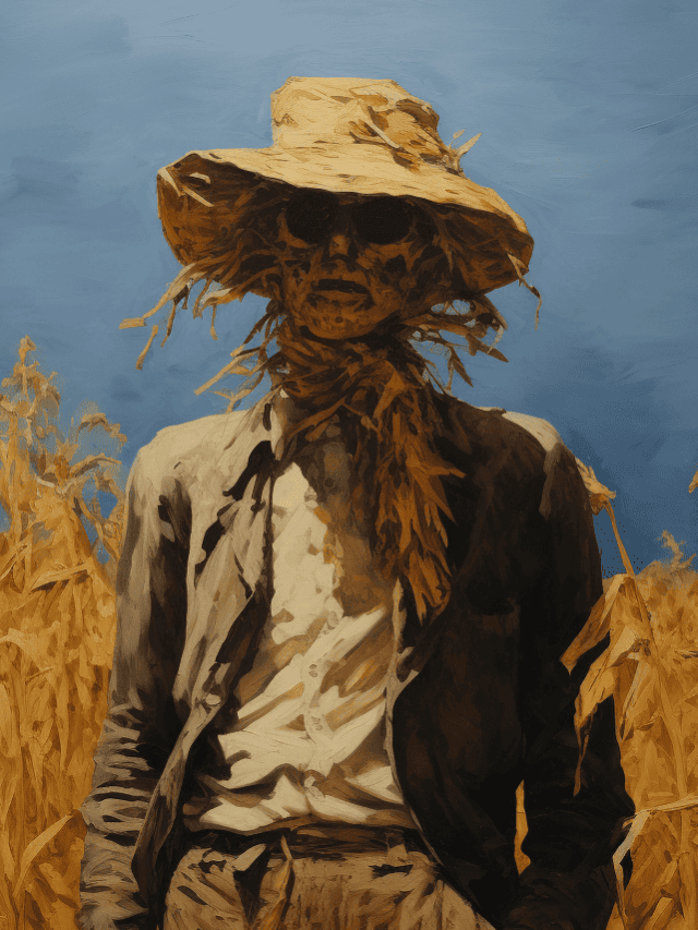 straw man in a field