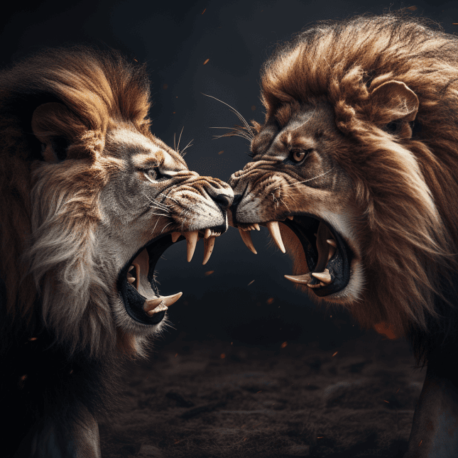 lions mad at each other