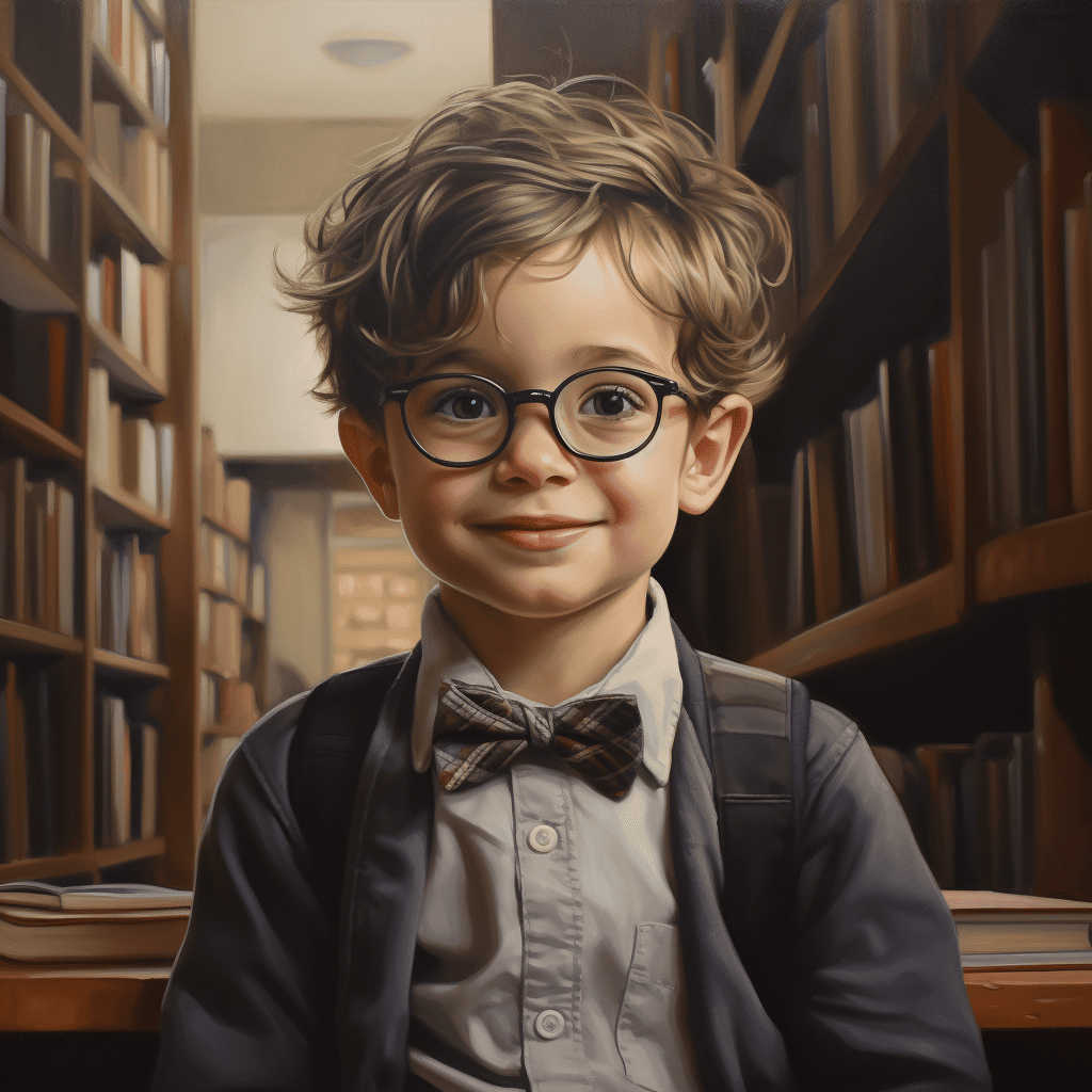 smart looking kid