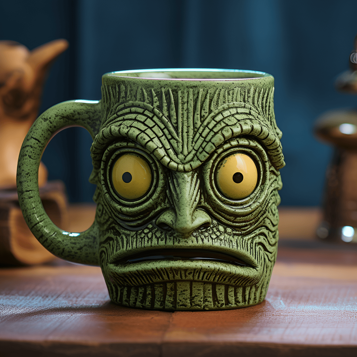 wrong colored green mug