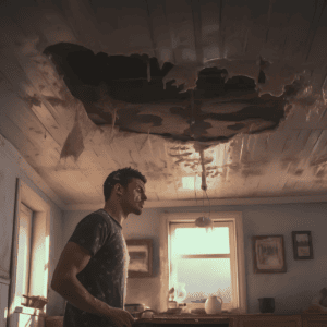 the ceiling collapsed