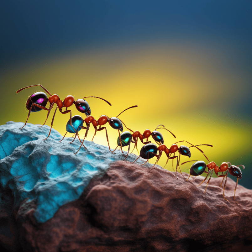 ants lining up