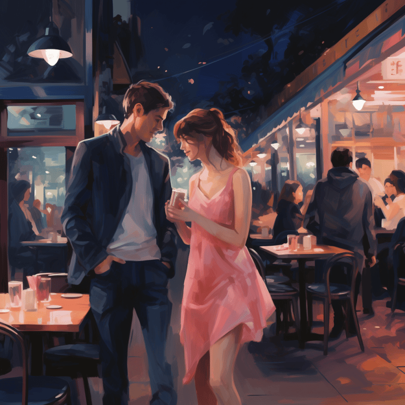 two people going out on a date