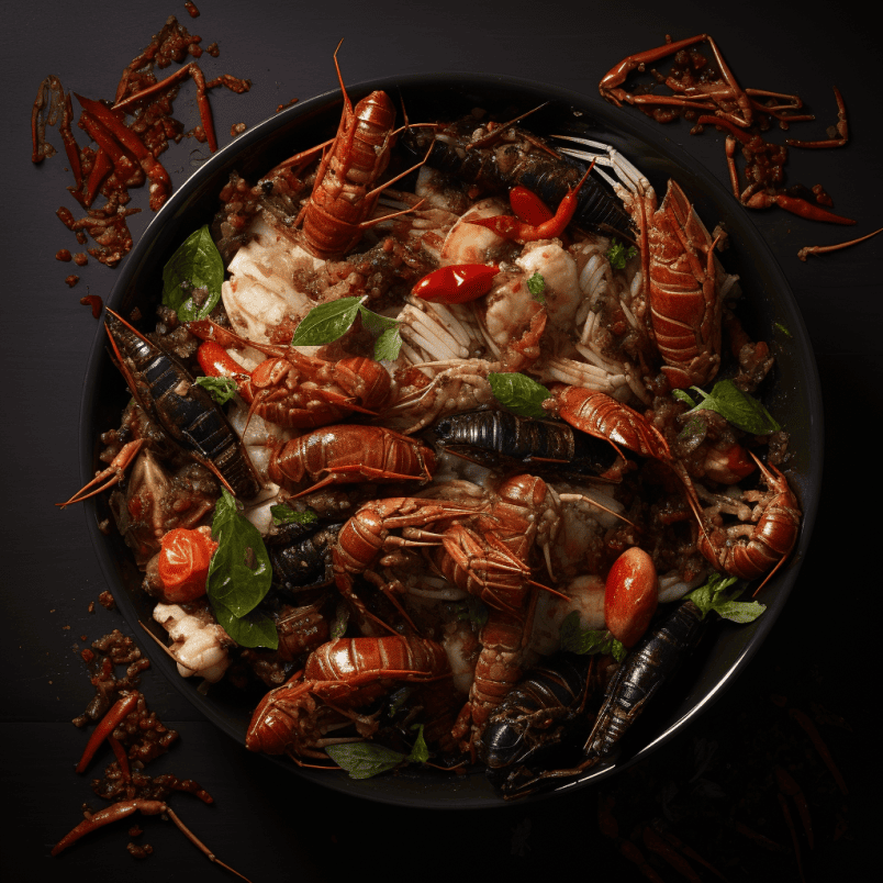 scorpions and other bugs in food