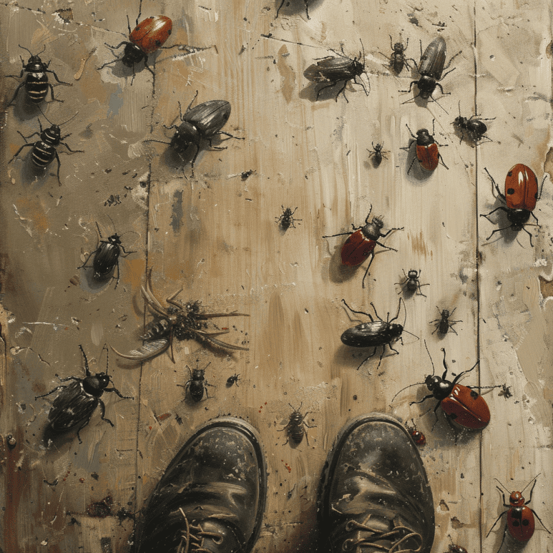 bugs on the floor