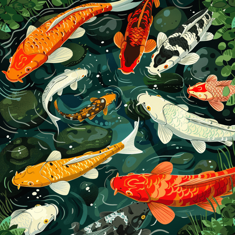 fishes in the river